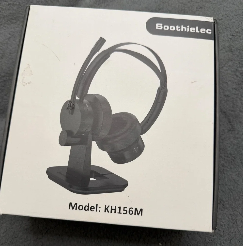Soothielec KH156M Wireless Headset Unisex OS Black New Bluetooth Charging Stand